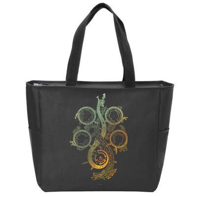 Monster Hunter Wilds Symbol Zip Tote Bag
