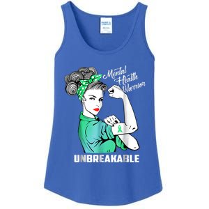 Mental Health Warrior Unbreakable Gift Awareness Month Gift Ladies Essential Tank