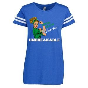 Mental Health Warrior Unbreakable Awareness Day Girls Cool Gift Enza Ladies Jersey Football T-Shirt