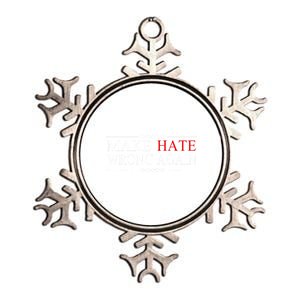 Make Hate Wrong Again Anti Trump Political Metallic Star Ornament