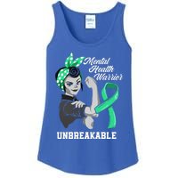 Mental Health Warrior Unbreakable Tal Health Awareness Meaningful Gift Ladies Essential Tank