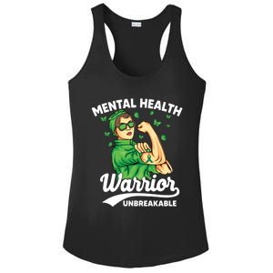 Mental Health Warrior Unbreakable Survivors Of Tal Health Gift Ladies PosiCharge Competitor Racerback Tank