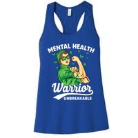 Mental Health Warrior Unbreakable Survivors Of Tal Health Gift Women's Racerback Tank