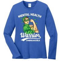 Mental Health Warrior Unbreakable Survivors Of Tal Health Gift Ladies Long Sleeve Shirt