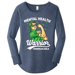 Mental Health Warrior Unbreakable Survivors Of Tal Health Gift Women's Perfect Tri Tunic Long Sleeve Shirt