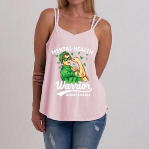 Mental Health Warrior Unbreakable Survivors Of Tal Health Gift Women's Strappy Tank