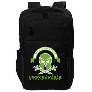 Mental Health Warrior Unbreakable Gift Impact Tech Backpack