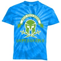 Mental Health Warrior Unbreakable Gift Kids Tie-Dye T-Shirt