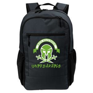 Mental Health Warrior Unbreakable Gift Daily Commute Backpack