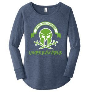 Mental Health Warrior Unbreakable Gift Women's Perfect Tri Tunic Long Sleeve Shirt