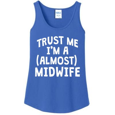 Midwife Healthcare Worker Labour Almost Obstetrician Gift Ladies Essential Tank