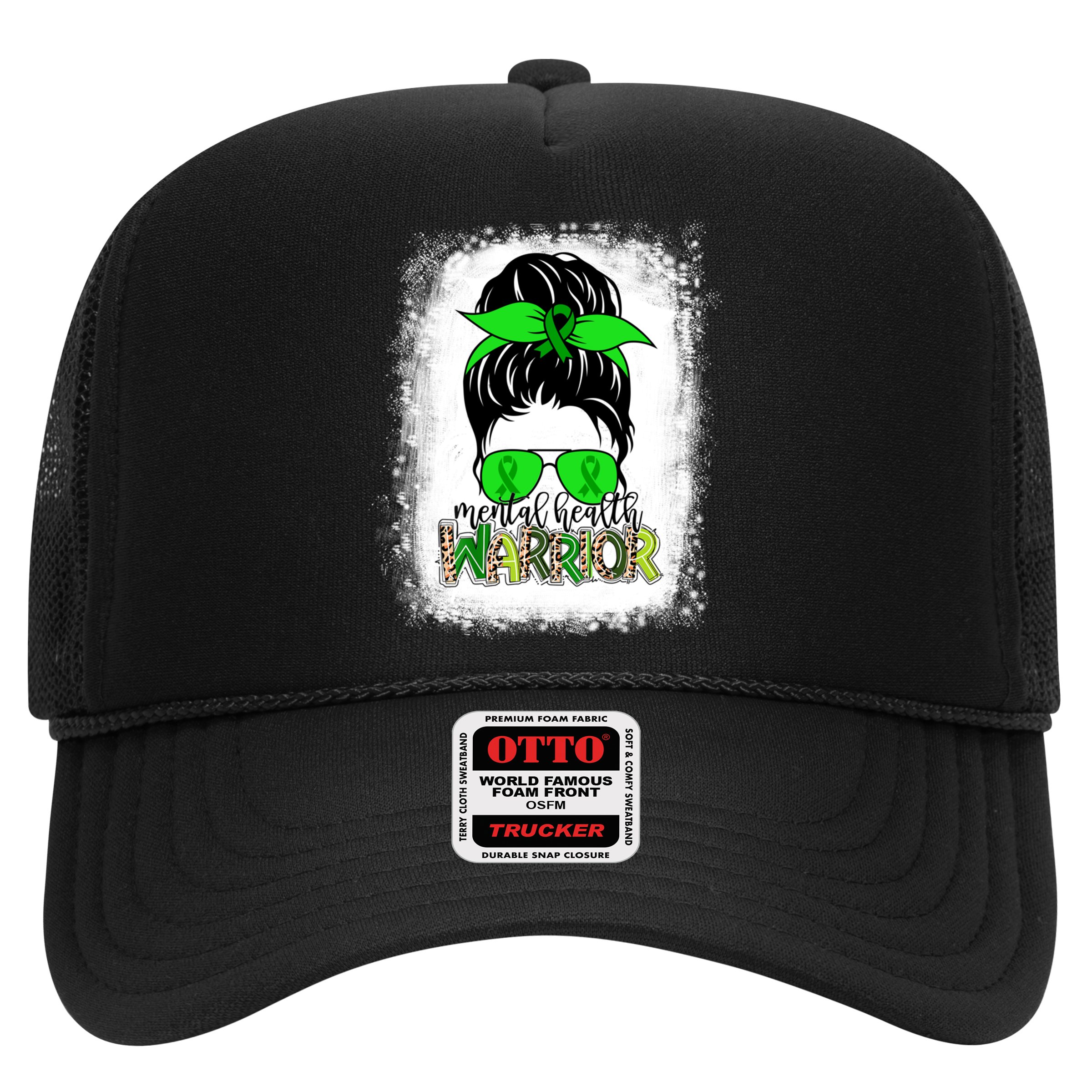 Mental Health Warrior Messy Bun Tal Health Awareness Gift Hat