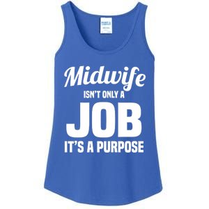 Midwife Healthcare Worker Labour Birth Job Purpose Gift Ladies Essential Tank