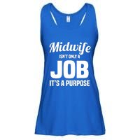 Midwife Healthcare Worker Labour Birth Job Purpose Gift Ladies Essential Flowy Tank