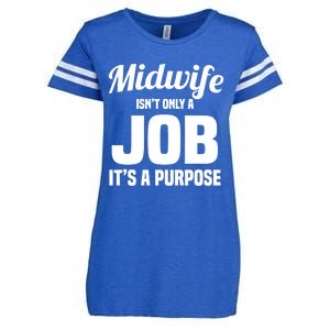 Midwife Healthcare Worker Labour Birth Job Purpose Gift Enza Ladies Jersey Football T-Shirt