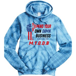 Myodb Harris Walz 2024 Mind Your Own Damn Business Tie Dye Hoodie