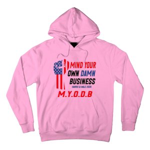 Myodb Harris Walz 2024 Mind Your Own Damn Business Hoodie