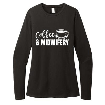 Midwife Healthcare Worker Labour Obstetrician Coffee Lover Great Gift Womens CVC Long Sleeve Shirt