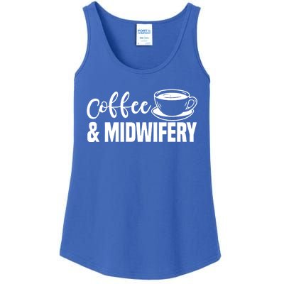 Midwife Healthcare Worker Labour Obstetrician Coffee Lover Great Gift Ladies Essential Tank