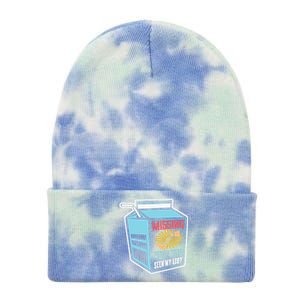 "Missing Have You Seen My Leg" Leg Amputation Humor Meaningful Gift Tie Dye 12in Knit Beanie