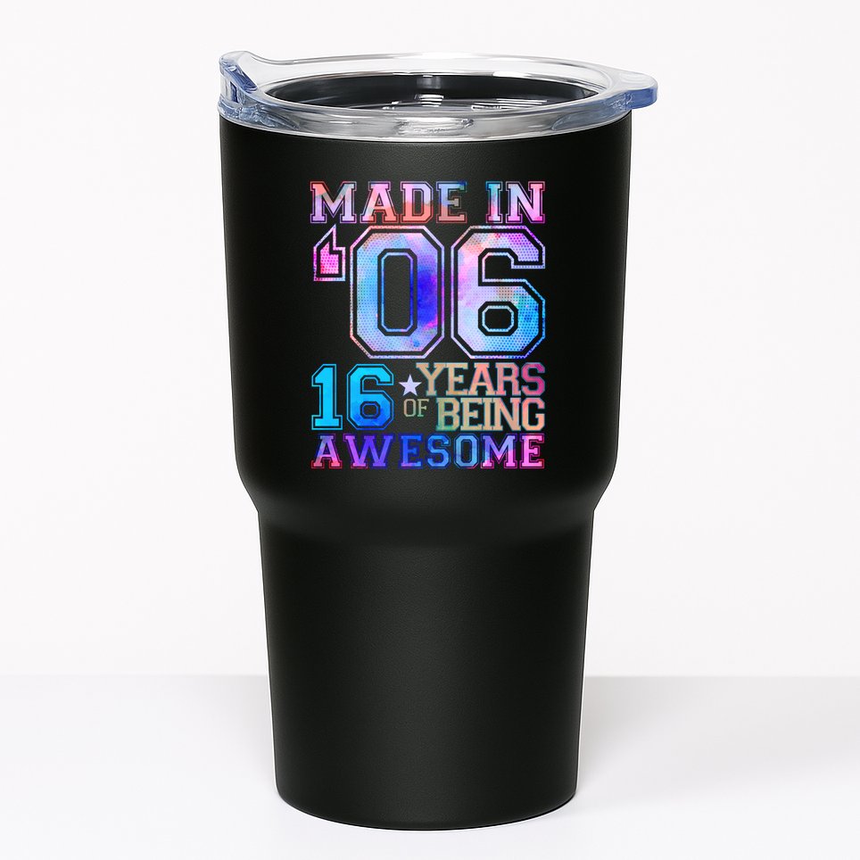 Made In 06 2006 16 Years Of Being Awesome Sweet Sixteen Birthday Tumbler