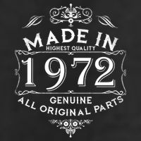 Made In 1972 Aged To Perfection Vintage 50th Birthday Hat