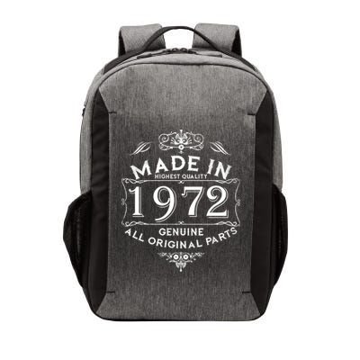 Made In 1972 Aged To Perfection Vintage 50th Birthday Vector Backpack
