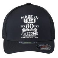 Made In 1944 80 Years Old Gifts 80th Birthday Gift Flexfit Unipanel Trucker Cap