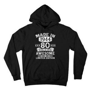 Made In 1944 80 Years Old Gifts 80th Birthday Gift Hoodie