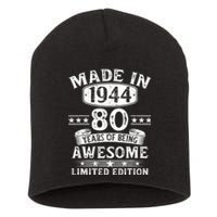 Made In 1944 80 Years Old Gifts 80th Birthday Gift Short Acrylic Beanie