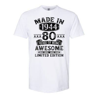 Made In 1944 80 Years Old Gifts 80th Birthday Gift Softstyle® CVC T-Shirt