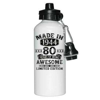 Made In 1944 80 Years Old Gifts 80th Birthday Gift Aluminum Water Bottle