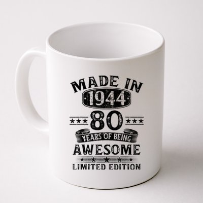 Made In 1944 80 Years Old Gifts 80th Birthday Gift Coffee Mug