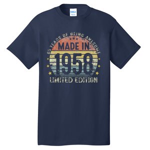 Made In 1958 65 Years Old 65th Birthday Gifts For Love Tall T-Shirt