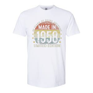 Made In 1958 65 Years Old 65th Birthday Gifts For Love Softstyle CVC T-Shirt