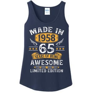 Made In 1958 65 Years Old Gifts 65th Birthday Gift For Cute Ladies Essential Tank