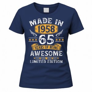 Made In 1958 65 Years Old Gifts 65th Birthday Gift For Cute Women's T-Shirt