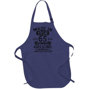 Made In 1958 65 Years Old Gifts 65th Birthday Gift For Full-Length Apron With Pockets