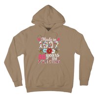 Made In 1937 Floral 86 Years Old 86th Birthday Hoodie