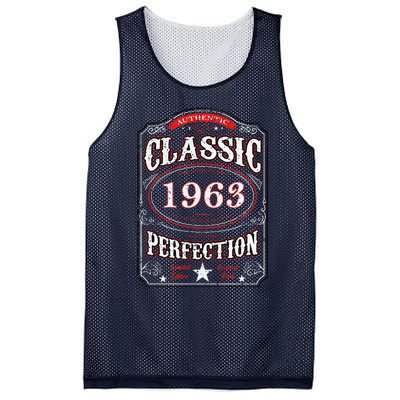 Made In 1963 60th Birthday 60 Years Old Bday Women Mesh Reversible Basketball Jersey Tank