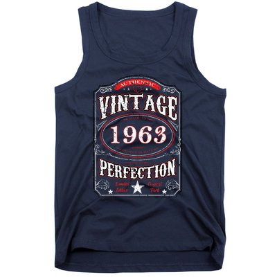 Made In 1963 60th Birthday Vintage 60 Years Old Women Tank Top