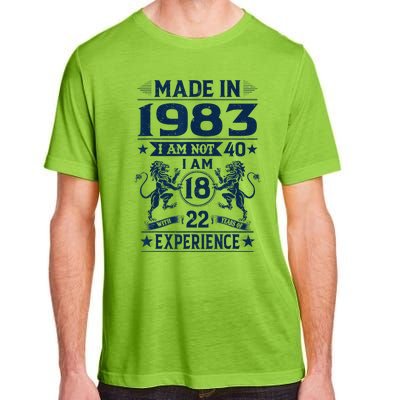 Made In 1983 Im Not 40 Im 18 With 22 Years Old Birthday Adult ChromaSoft Performance T-Shirt