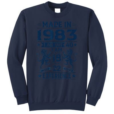 Made In 1983 Im Not 40 Im 18 With 22 Years Old Birthday Sweatshirt