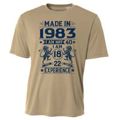 Made In 1983 Im Not 40 Im 18 With 22 Years Old Birthday Cooling Performance Crew T-Shirt