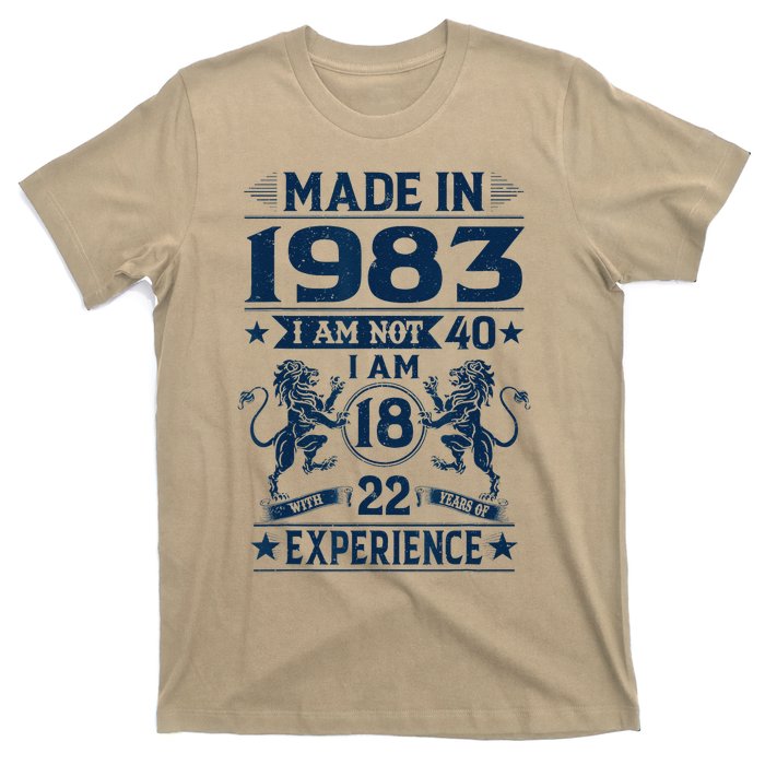 Made In 1983 Im Not 40 Im 18 With 22 Years Old Birthday T-Shirt