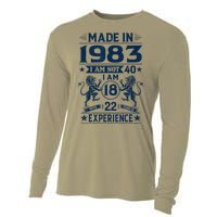 Made In 1983 Im Not 40 Im 18 With 22 Years Old Birthday Cooling Performance Long Sleeve Crew