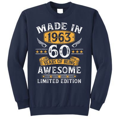 Made In 1963 60 Years Old Gifts 60th Birthday Gift For Sweatshirt