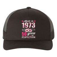 Made In 1973 Floral 50 Year Old 50th Birthday Gifts WoM.e.n.s Yupoong Adult 5-Panel Trucker Hat