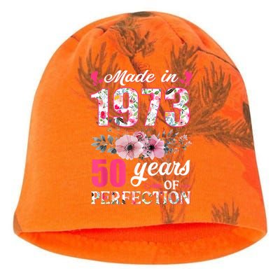 Made In 1973 Floral 50 Year Old 50th Birthday Gifts WoM.e.n.s Kati - Camo Knit Beanie