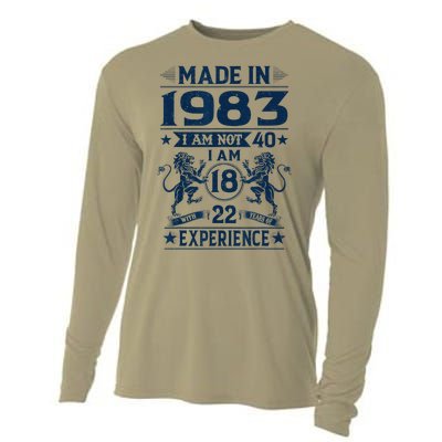 Made In 1983 Im Not 40 Im 18 With 22 Years Old Birthday Cooling Performance Long Sleeve Crew